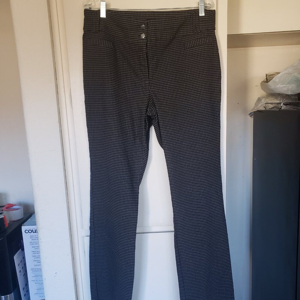 SOHO apparel Size 16 Black and grey checkered pants